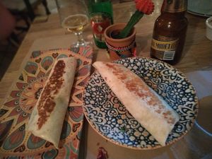 Vegan burritos 🌯 at Tomates Verdes Fritos in Cuenca