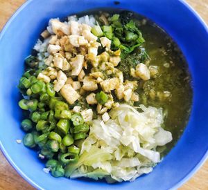 Authentic Sarawak hakka Thunder Tea rice at Fu Sheng Vegetarian - 福升素食  in Kuching