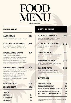  at Unsurasa Plant Based in Denpasar