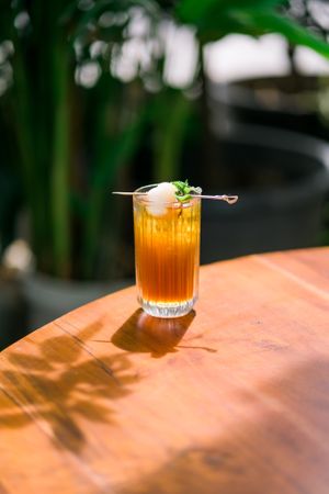 Ice Lychee Tea at Unsurasa Plant Based in Denpasar