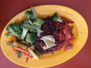 Our choice of food at Kwan Tzi Zhai Vegetarian Cuisine 觀自齋 - Geylang in Central Singapore