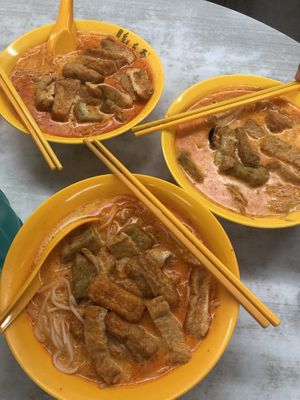 laksa $3 each 👍🏻👍🏻👍🏻 at Kwan Tzi Zhai Vegetarian Cuisine 觀自齋 - Geylang in Central Singapore