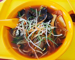 JaJiang Mian (but doesn't look like menu pic) at Kwan Tzi Zhai Vegetarian Cuisine 觀自齋 - Geylang in Central Singapore