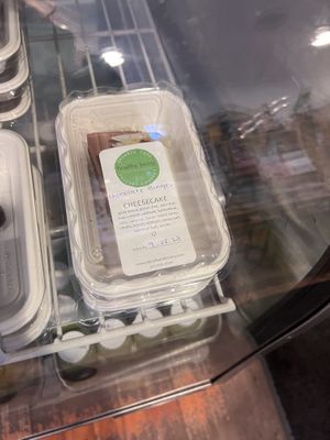 Vegan cheesecake   at Healthy Being Juicery in Jackson