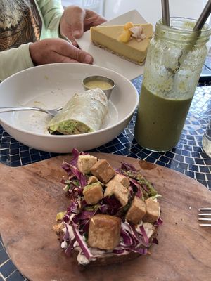 We forgot to take a picture until half eaten 😁  at Healthy Being Juicery in Jackson