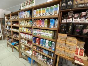 Nut milks, granola & coffee   at Organico in Nosara