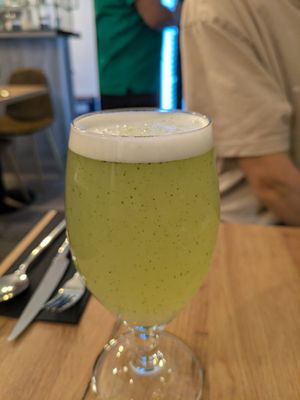 Lemonade at Oh My Vegan in Madrid