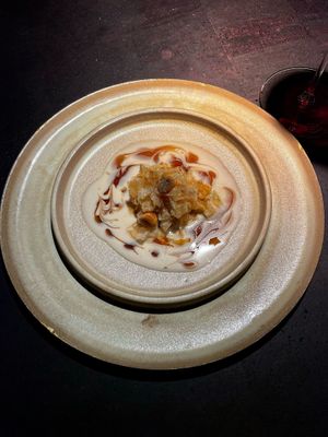 celeriac pasta in a rich sauce of roasted hazelnuts  at Pramerl & the Wolf in Vienna