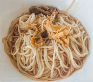 Spicy mushroom noodles at Life Recipes - 蔬食 in Kuching