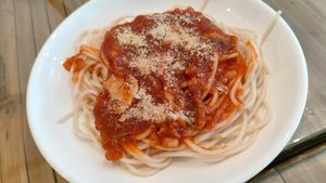 Saucy Spaghetti at Healthy Choice Cafe-Marikina/Rizal in Cainta