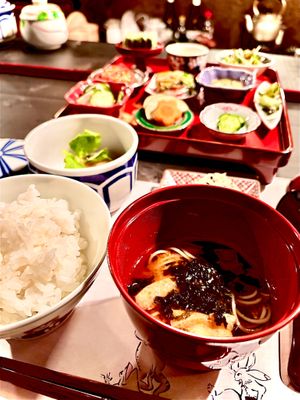 A soulful vegan lunch with 10 kinds of traditional Japanese pickles, including Nukazuke — rice bran fermented vegetables. Thursdays only. Reservation recommended. at Japanese Fermented Degustation Bar ODORU in Osaka