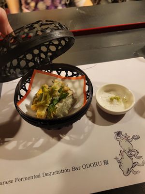 Tempura course at Japanese Fermented Degustation Bar ODORU 躍 in Osaka