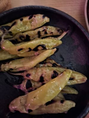 Grilled pepperoni at Taverna Delphi in Landshut