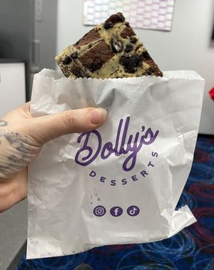 Brownie  at Dolly's Desserts in Barnsley