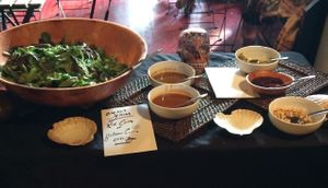 fresh salad dressing  at Shankara in Bethlehem