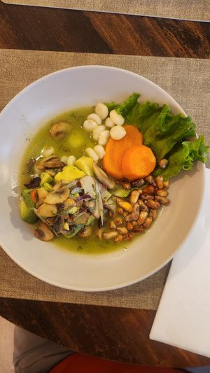 Cerviche with mushrooms and avocado at Inti Restaurante in Porto