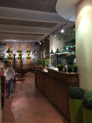 Part of Avocado Cafe’s spacious interior. There is also outdoor seating  at Avocado Cafe - Chistoprudny in Moscow
