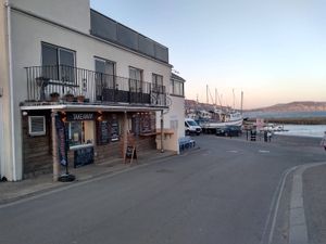 Right by the Cobb!  at Coal Greek Takeaway in Lyme Regis