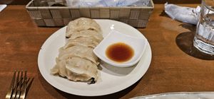 Soya meat dumplings at VOG Kyoto in Kyoto