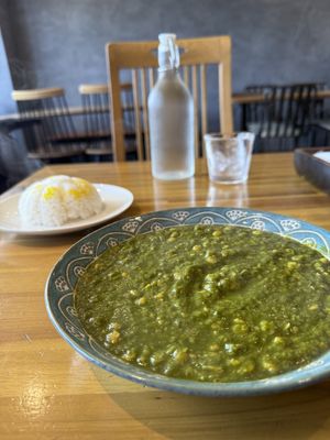 Spinach and dal  at VOG Kyoto in Kyoto