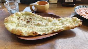 Garlic naan at VOG Kyoto in Kyoto