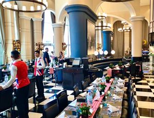 Interior at Britpop Brunch - Great British Restaurant in Dubai