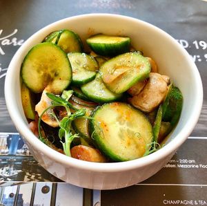 Kimchi cucumber  at Britpop Brunch - Great British Restaurant in Dubai