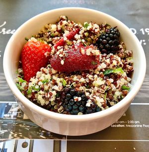 Quinoa and berry salad  at Britpop Brunch - Great British Restaurant in Dubai