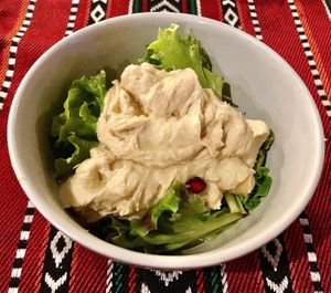 Hummus bowl at Sabaa in Dubai