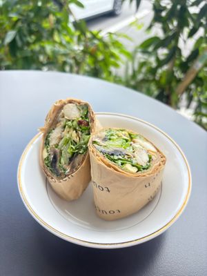 Whole Wheat Chicken Wrap at Touch Cafe in Tomigusuku