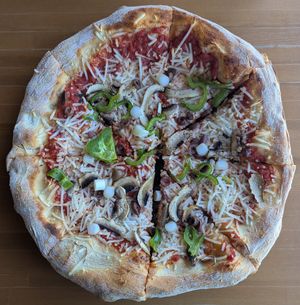 Pizza Vegan at Seasons in Crete