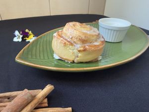 Cinnamon roll  at TU MEXICO in Krakow