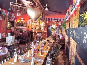 Interior (70th birthday celebrations our table) at El Tio in South Shields