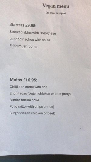 Vegan Options 👀 at El Tio in South Shields