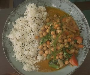 Red Thai curry  at Heal-thy in Torrevieja