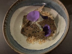 Black sesame ice cream  at Heal-thy in Torrevieja
