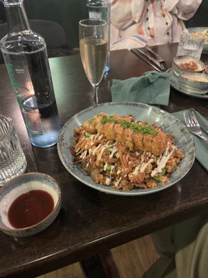 Tofu tonkatsu schnitzel  at Heal-thy in Torrevieja