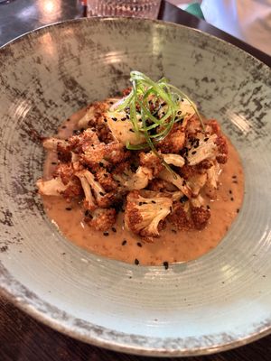 This was really good, very good saucee  at Heal-thy in Torrevieja