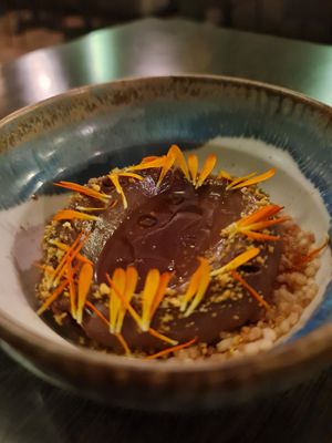 Tofu chocolate mousse at Heal-thy in Torrevieja