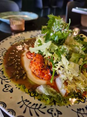 Gochujang glazed cauliflower steak at Heal-thy in Torrevieja