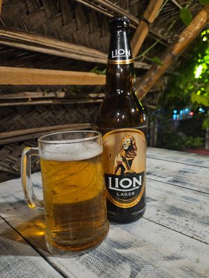 Lions larger at Royal Tasty Cafe in Dambulla