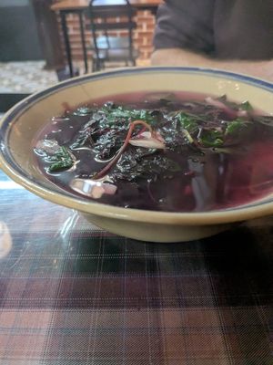 Soup at Vườn chay Quin's Garden in Dong Ha