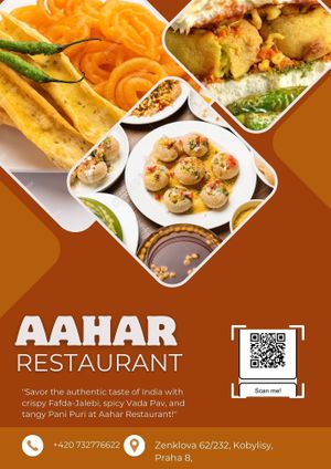  at Aahar Restaurant in Prague