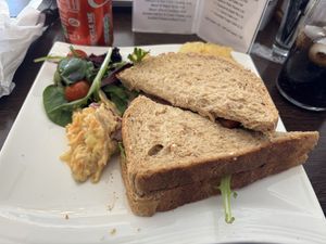 Vegan BLT  at Cafe Sorelle in Glasgow