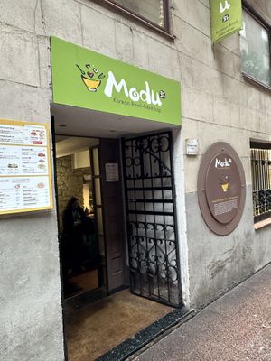Entrance  at Cafe Modu  in Barcelona