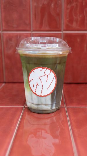 Dirty Matcha (oat milk) 抹茶とエスプレッソのオーツラテ at HiKESHi SPiRiT OTO-GUMI - 火消魂音組 in Tokyo