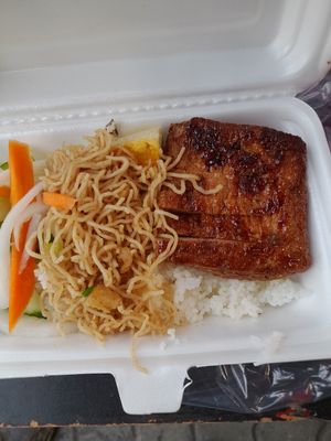 My take away vegan com tam at Hana quán chay in Ho Chi Minh City