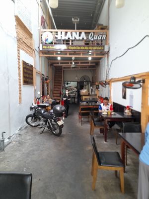 Seating inside at Hana quán chay in Ho Chi Minh City