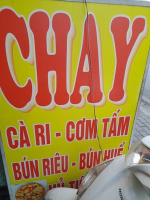 Sign outside at Hana quán chay in Ho Chi Minh City