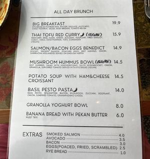 Menu  at Spring Hill - 스프링힐 in Busan